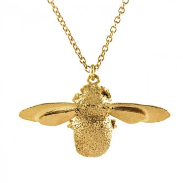 Alex Monroe Bumblebee Necklace, Gold Plated