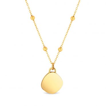 Amori Pebble Necklace, Gold