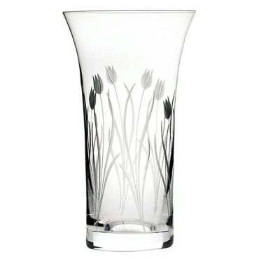 Royal Scot Crystal Wild Tulip Large Flared Vase, 260mm
