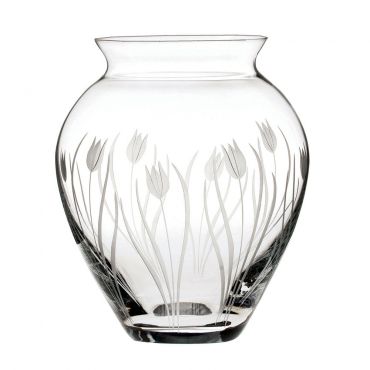Royal Scot Crystal Wild Tulip Large Posy Vase, 180mm