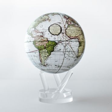 MOVA White Cassini Terrestrial 4.5 Inch Globe