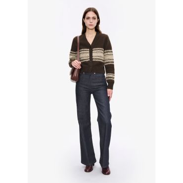Jacquard-motif cardigan - Size : S - A.P.C.