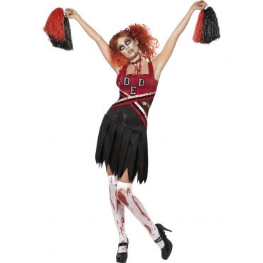 Halloween Zombityttöasu Aikuisille - Musta - M