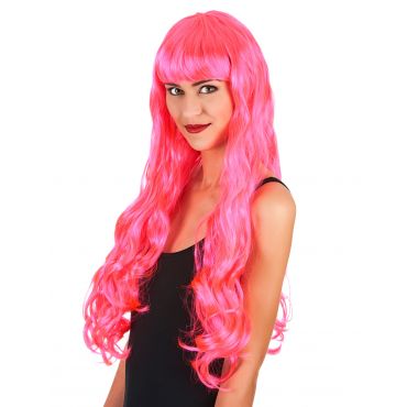 Naisten Peruukki Pitkät Vaaleanpunaiset Hiukset - Vaaleanpunainen - Ainutlaatuinen Koko