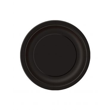 Mustat Kartonkilautaset 18 Cm - 20 Kpl - Musta - Ainutlaatuinen Koko