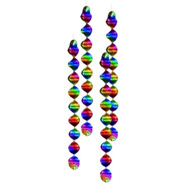 Värikkäät Spiraalikoristeet, 4 Kpl - Multicolore - Ainutlaatuinen Koko