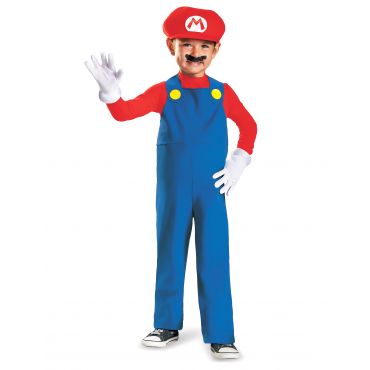 Super Marion Naamiaisasu Lapsille - Super Mario Bros. - Punainen - 3-4 vuotta (94-109 cm)