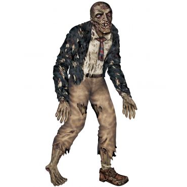 Halloween- Zombi 1m80 - Värikäät - Ainutlaatuinen Koko