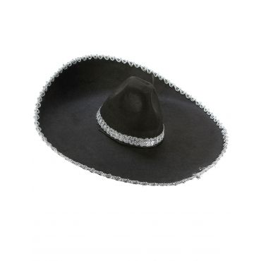 Musta Sombrero - Musta - Ainutlaatuinen Koko