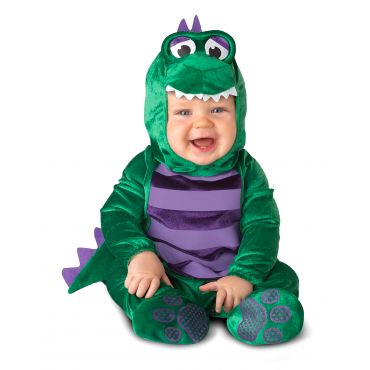 Dinosauruspuku Vauvalle - Klassikko - Vihreä - 6-12 kk (66-73 cm)