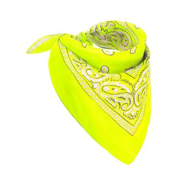 Keltainen Bandana Huivi Aikuiselle - UV ja Neoni - One-size