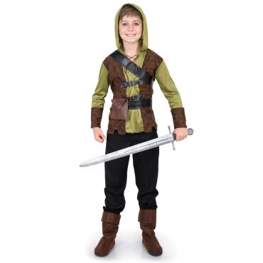 Metsän Robin - Lasten Naamiaisasu - Vihreä - 5-6 vuotta (110-116cm)