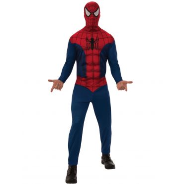 Spiderman -naamiaisasu Aikuisille - Sininen - Large (42)