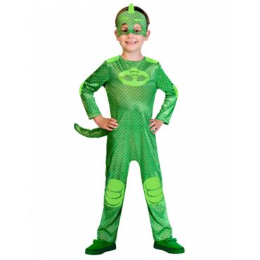 Pyjamasankarit Gekko -naamiaisasu Lapselle - Vihreä - 5-6 vuotta (110-116 cm)