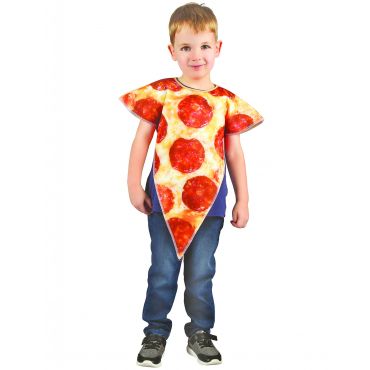 Pizzasiivu - Lapsen Naamiaisasu - Punainen - XS 3-4 vuotta (92-104 cm)