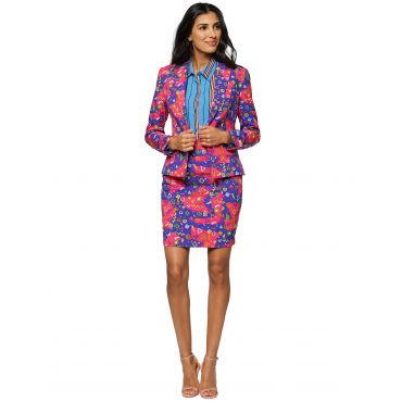 Mrs. Värikkään Symbolit Opposuits- Puku Naisele - Multicolore - M / L (40)