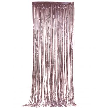Ruusukultainen Hapsuverho 2,44 M X 92 Cm - Vaaleanpunainen - Ainutlaatuinen Koko