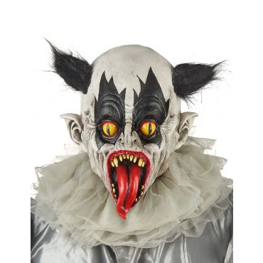 Mustavalkoinen lateksinen pellenaamari aikuiselle