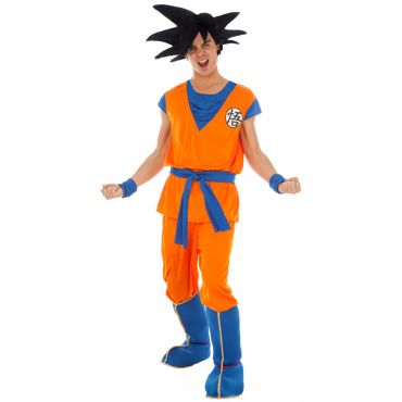 Goku Saiyan Dragon Ball Z- Naamiaisasu Aikuiselle - Sininen - Medium (40)