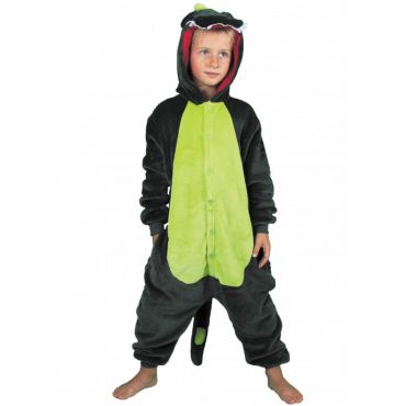 Vihreä Dinosaurus -naamiaisasu Lapselle - Vihreä - 7-9 vuotta (128 cm)