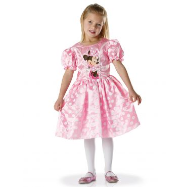 Klassinen Vaaleanpunainen Minni-naamiaisasu Tytölle - Vaaleanpunainen - 5-6 vuotta (105-116 cm)
