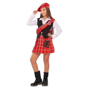 Skotlantilainen Asu Tytölle - Multicolore - 10-12 vuotta (120 cm)