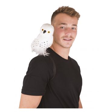 Valkoinen Noidan Pöllö - Harmaa, Valkoinen - Ainutlaatuinen Koko