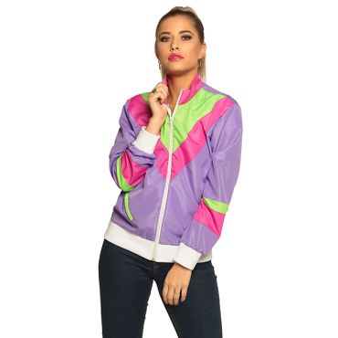 Retro Verkkatakki Naiselle - Multicolore - Large (42)