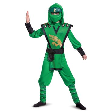 Legacy Deluxe Lloyd Ninjago- Lego-naamiaisasu Lapselle - Vihreä - 7 - 8 vuotta (124 - 136 cm)