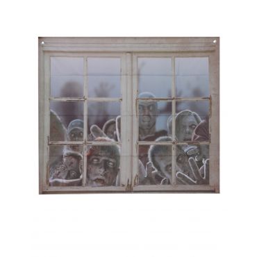 Zombie Ikkunatarrat 80 X 90 Cm - Multicolore - Ainutlaatuinen Koko