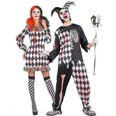 Aikuisten Verinen Harlekiini-asu Pariskunnalle - Multicolore - Ainutlaatuinen Koko