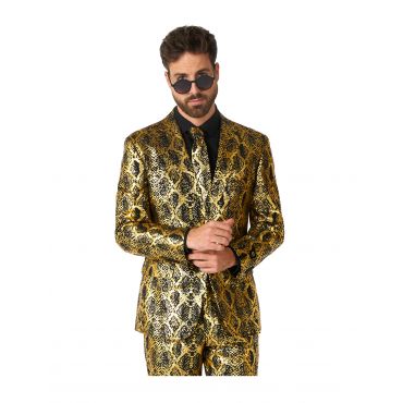 Kiiltävä Käärme Puku Aikuinen Opposuits - Musta - L (EU 54)
