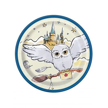 8 pientä paperilautasta Harry Potter 18 cm