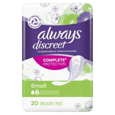 Always Discreet Small Incontinence Pads - 20 kpl