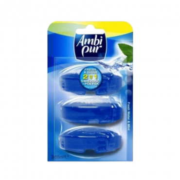 Ambi Pur Tea Tree & Pine WC Block Refill Assorted - 3 kpl.