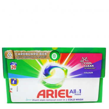 Ariel All-In-1 Colour Cool Clean Pyykinpesukapselit - 39 kpl