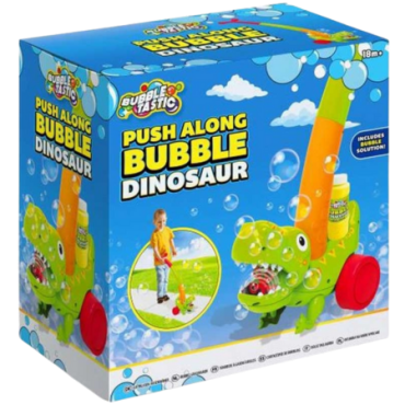Bubble Tastic Push Along Dinosaur Bubble Walker