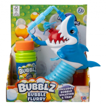 Bubblz Shark Flurry Saippuakuplaliuos – Lajitelma