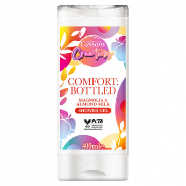 Cussons Creations Comfort Magnolia & Almond Milk Suihkugeeli – 400ml