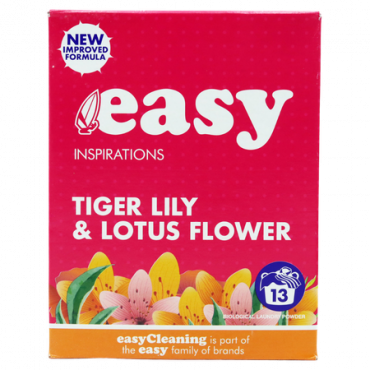 Easy Inspirations Tiger Lily & Lotus Flower Biological Laundry Detergent Powder - 884 g