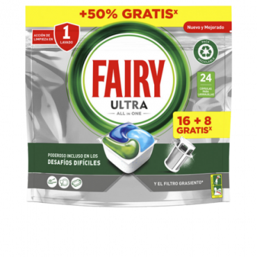 Fairy All in 1 Ultra Plus astianpesuainetabletit - 24 kpl
