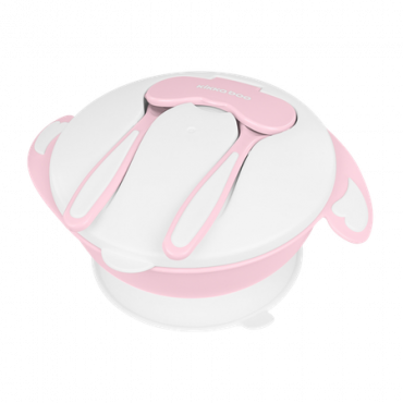 Kikka Boo Baby Bowl 4-in-1 Set – Vaaleanpunainen