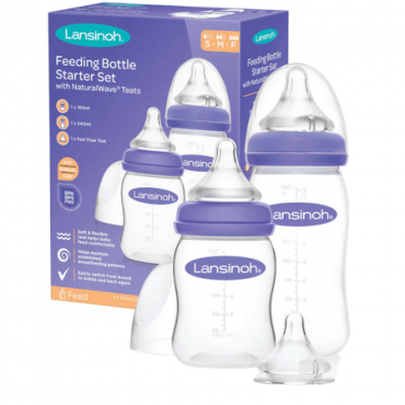 Lansinoh Feeding Bottle Starter Set – 3 kpl