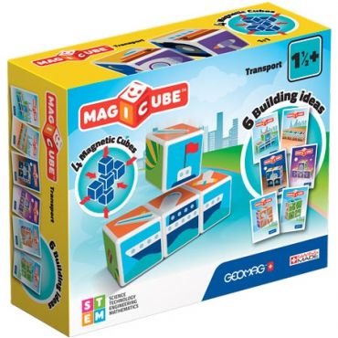 Geomag Magicube magneettiset rakennuspalikat - Kuljetusliikenne