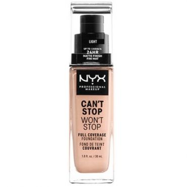 NYX Can't Stop Won't Stop Foundation - Vaalea meikkivoide - Light