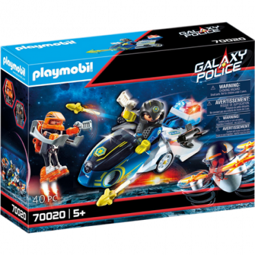 Playmobil Galaxy Poliisi Poliisi moottoripyörä