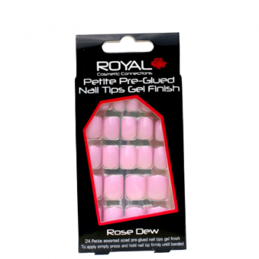 Royal Nail Tips Rose Dew - 24 kpl