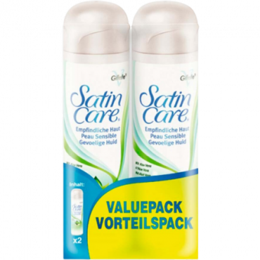Gillette Satin Care Sensitive geeli - 200ml 2-pakkaus