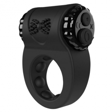 Screaming O Big O Ritz Rechargeable Vibrating Ring – Musta