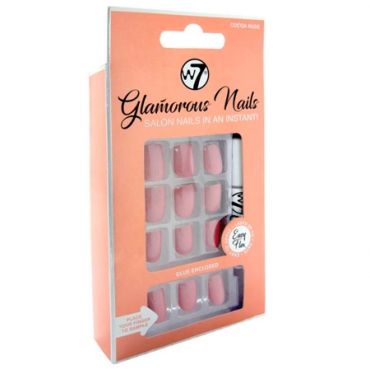 W7 Glamorous Nails Cocoa Nude - 24 kpl - 24 kpl